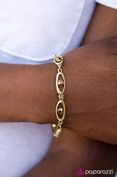 Starry Eyed Brass Paparazzi Bracelet