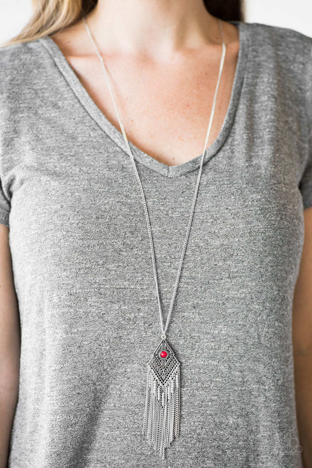 The Adventure Begins - Red Paparazzi Necklace