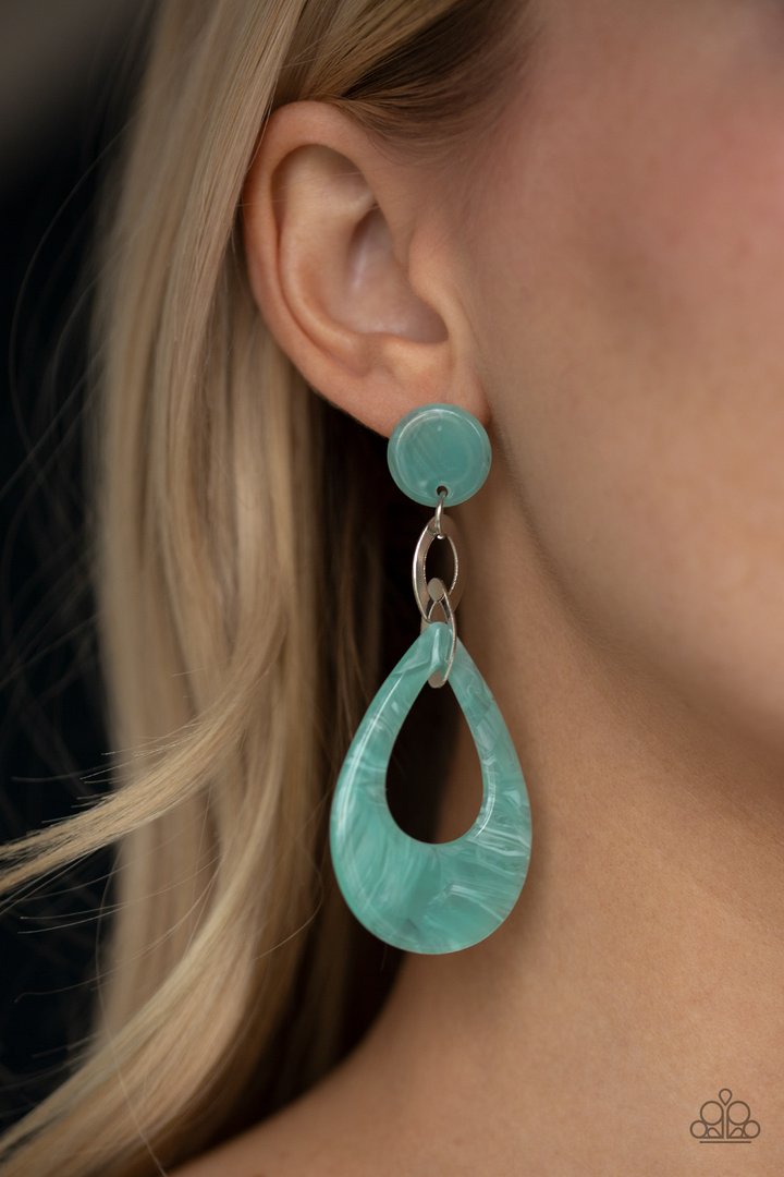 Beach Oasis Blue Paparazzi Earrings