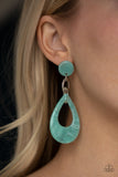 Beach Oasis Blue Paparazzi Earrings