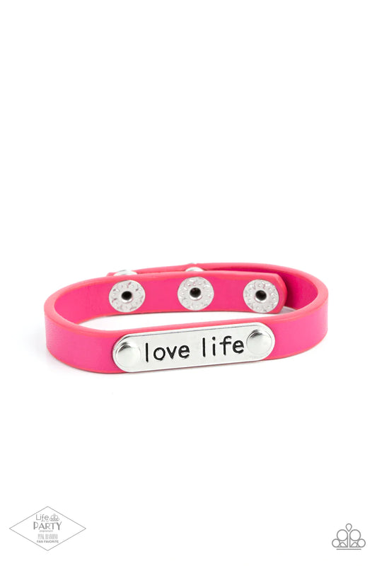 Love Life Pink Paparazzi Life of the Party Bracelet