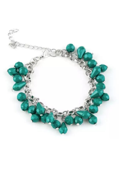 Malibu Masquerade Green Paparazzi Bracelet