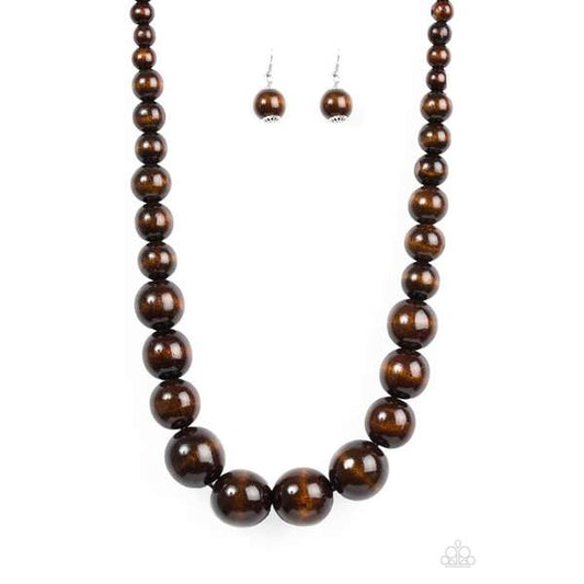 Effortlessly Everglades Brown Paparazzi Necklace