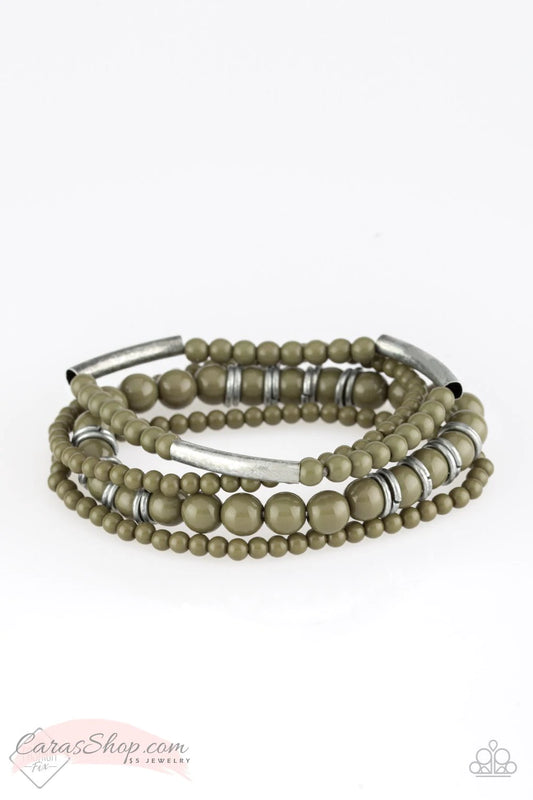 Positively Pioneer - Green Paparazzi Bracelet