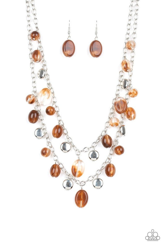 Rainbow Shine Brown Paparazzi Necklace