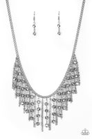 Rebel Remix Silver Paparazzi Necklace