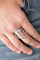 Paparazzi Rio Trio Orange Ring
