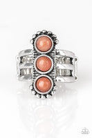 Paparazzi Rio Trio Orange Ring