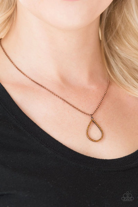 Timeless Twinkle - Copper Paparazzi Necklace