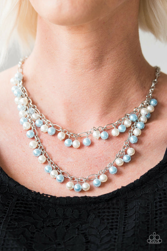 Beauty Shop Fashion Blue Paparazzi Necklace