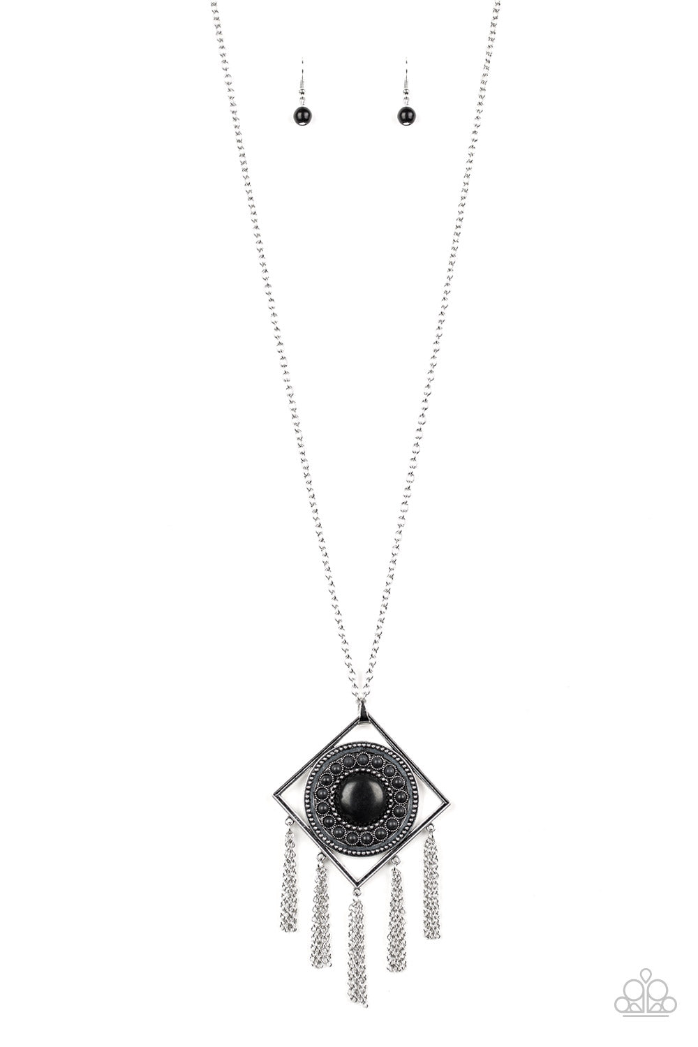Paparazzi Sandstone Solstice Black Necklace