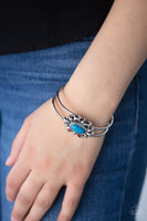 Serene Succulent Blue Paparazzi Bracelet