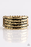 Paparazzi Texture Timbre Brass Ring