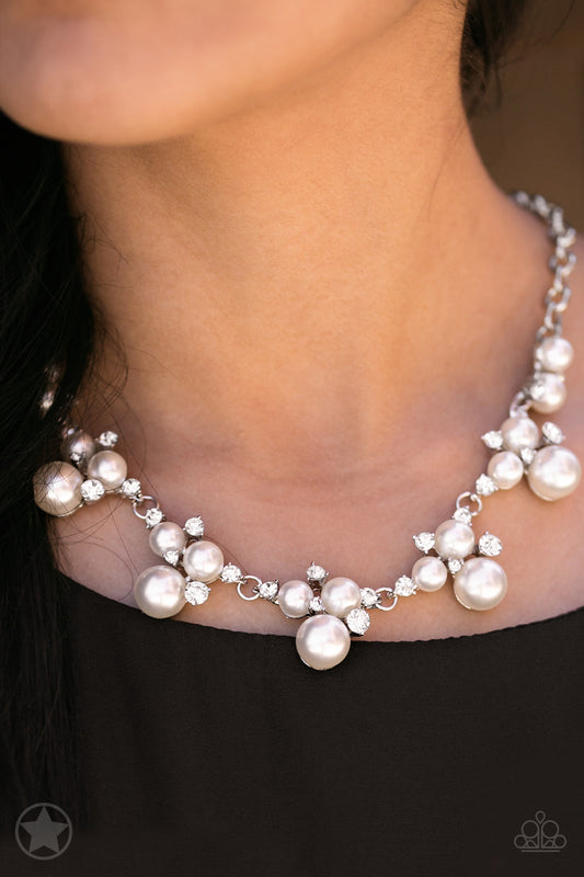 Paparazzi Toast To Perfection White Necklace