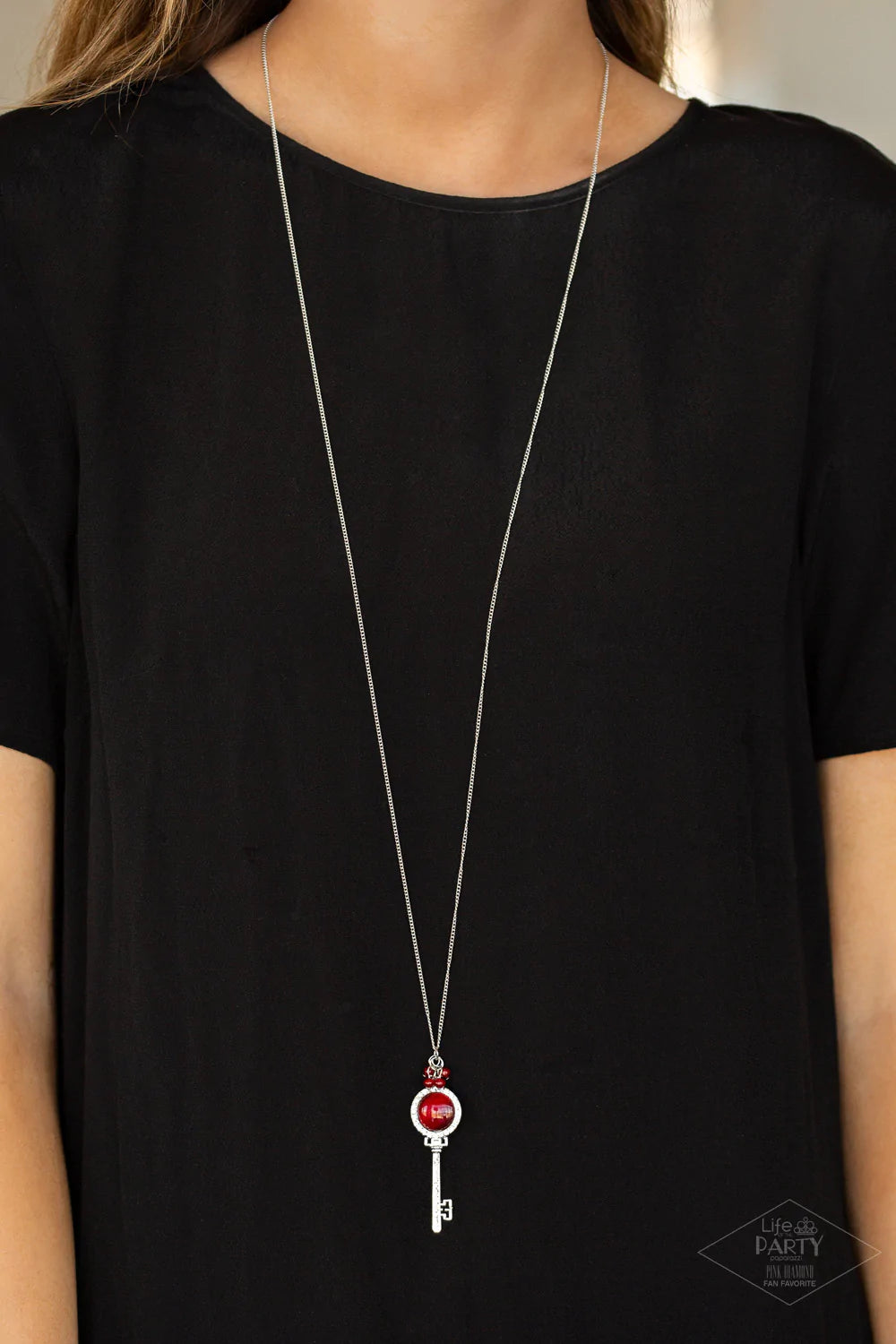 Unlock Every Door Red Paparazzi Necklace