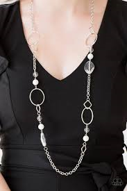 Very Visionary - White Paparazzi Necklace